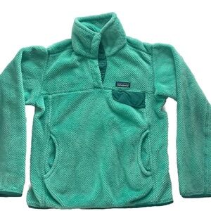 Patagonia Green Fleece Sweater Quarter-Zip